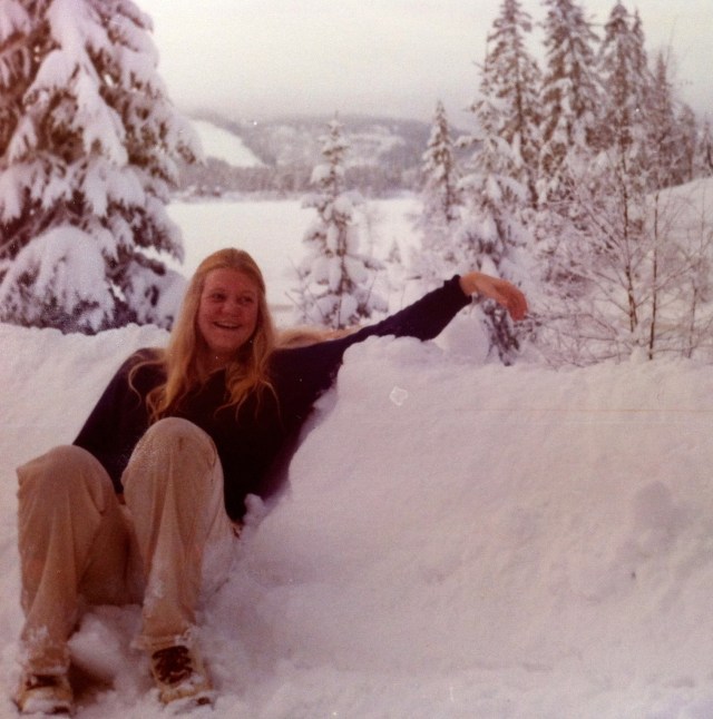 Karen in snow 1975